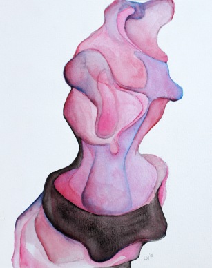 'Fracture #2' 2013 watercolour on paper approx. 27 x 37 cm